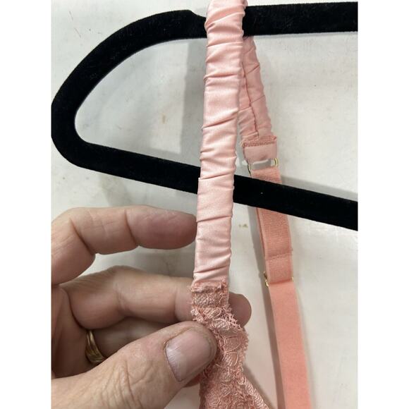 Guoeappa Womans Lace Bra Size 38DD Peach‎ Sexy Coquette - Picture 5 of 11